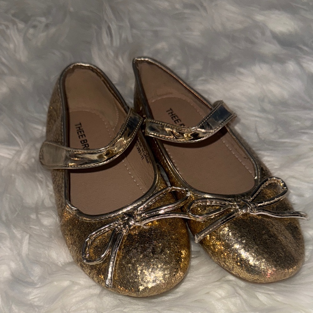 Gold Kids Shoes